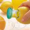 Verse Citrussap met een druk
